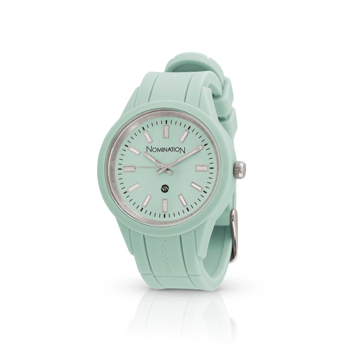Light Blue Pure Watch with Silicon Wrist Strap