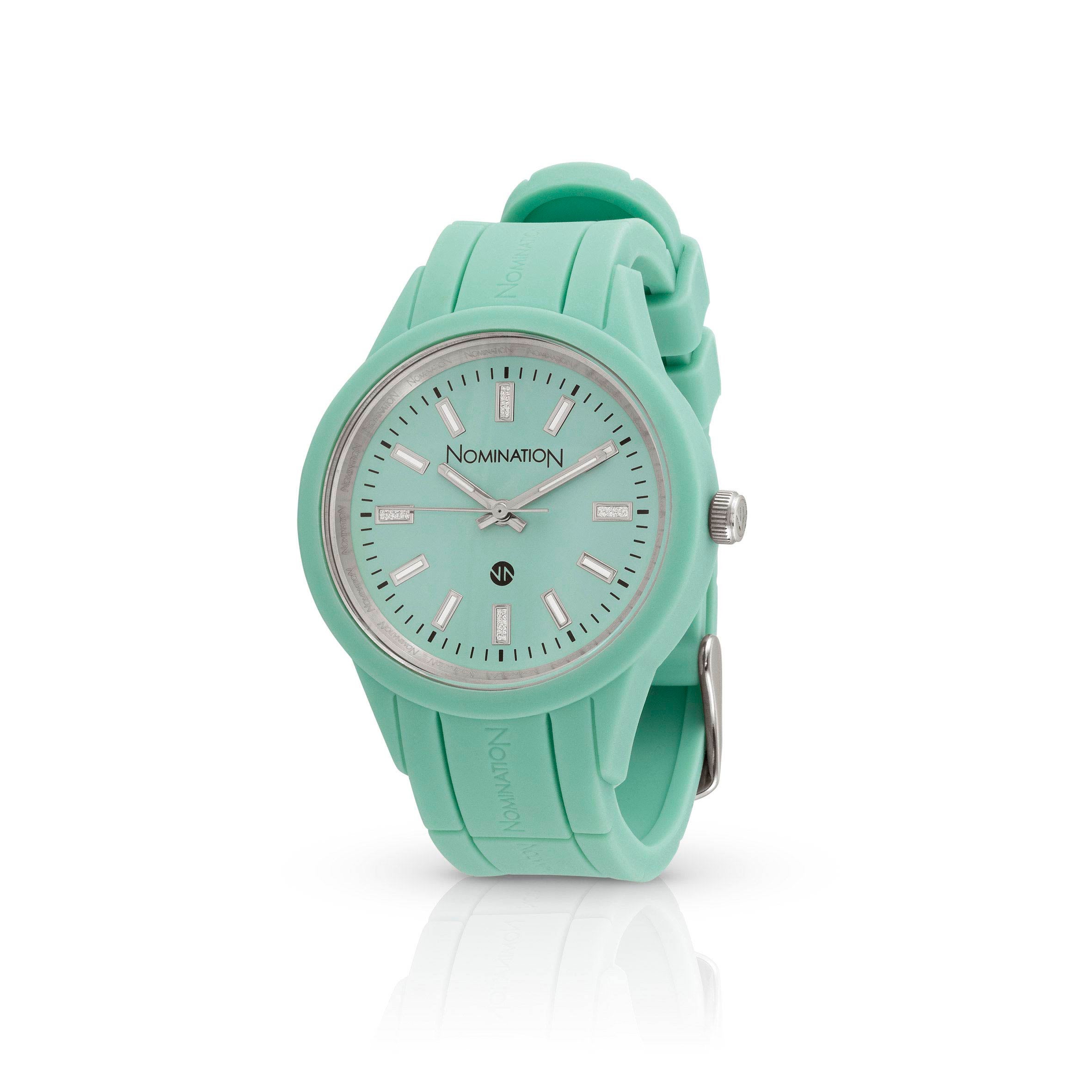 Aquamarine Pure Watch with Silicon Wrist Strap