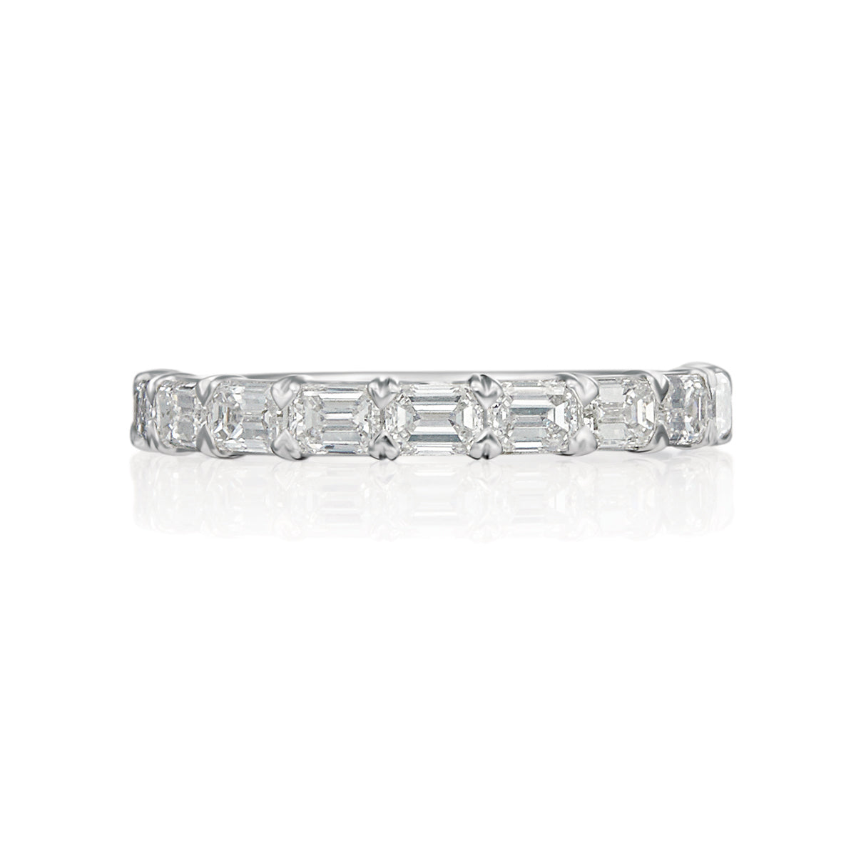 Moyer Collection 18k Gold 1.22ctw Emerald Cut Diamond Band- 073132