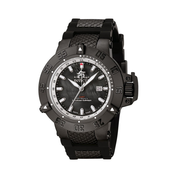 Invicta Men's 0736 Subaqua Noma III GMT Black Polyurethane Watch