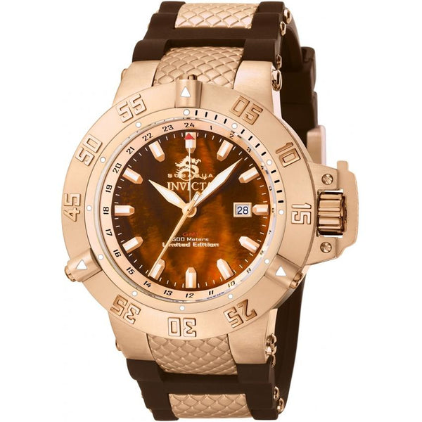 Invicta Men's 0739 Subaqua Brown Polyurethane Watch