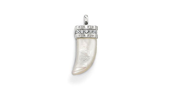 Tooth Mother of Pearl Pendant