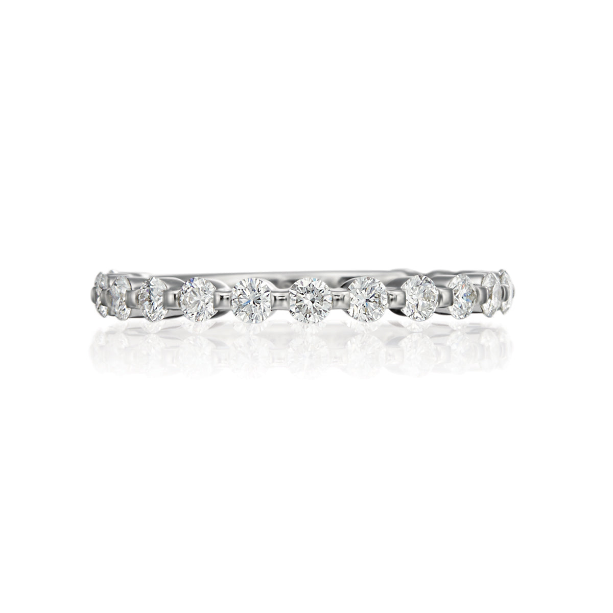Moyer Collection 14k Gold 0.73ctw Round Brilliant Cut Diamond Bar Set Band- 074211