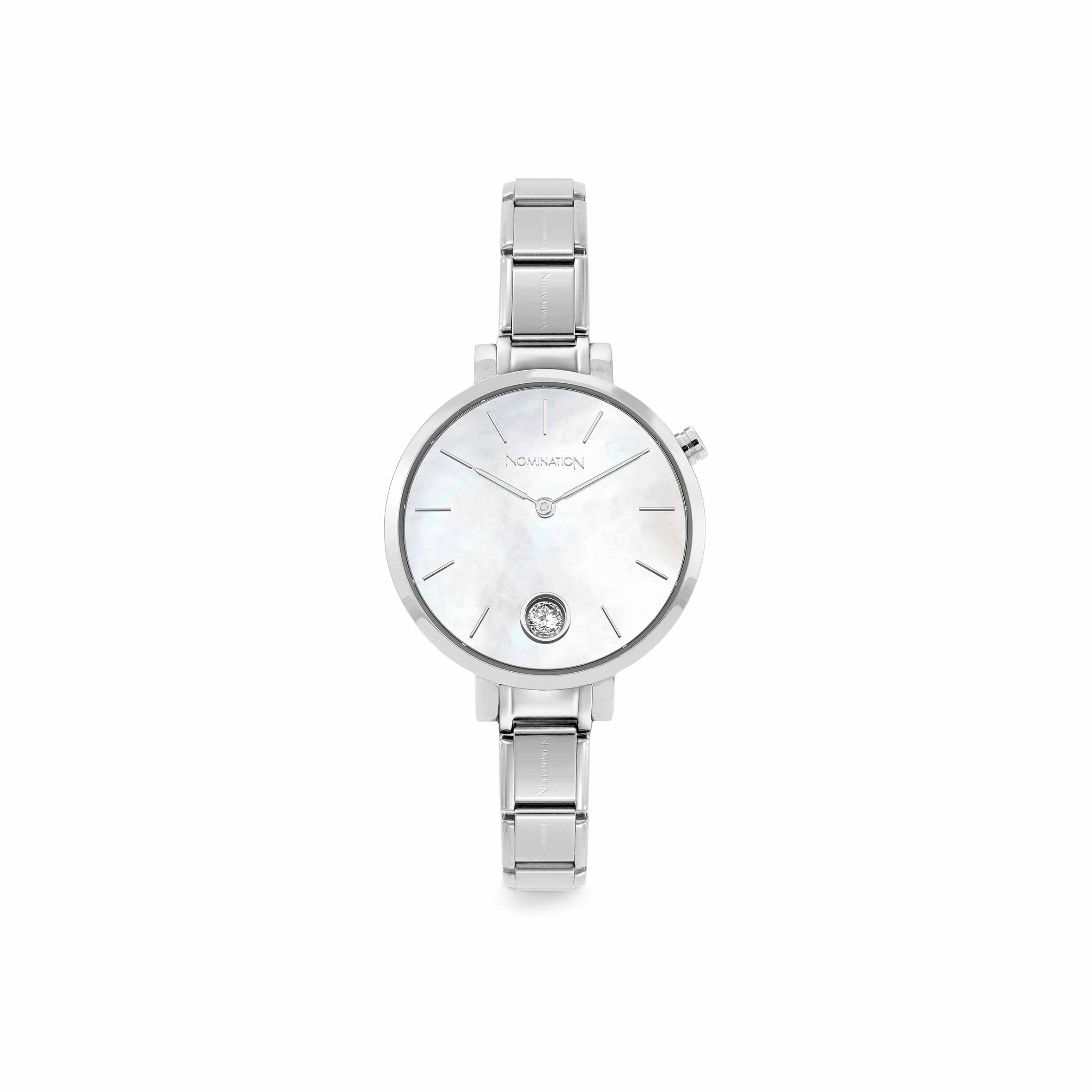 Composable watch Mother of Pearl, Cubic Zirconia
