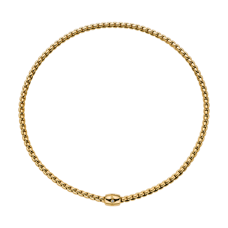 Diamond Necklace in 18 Karat Yellow Gold 07F01CX_BB_G_XGX