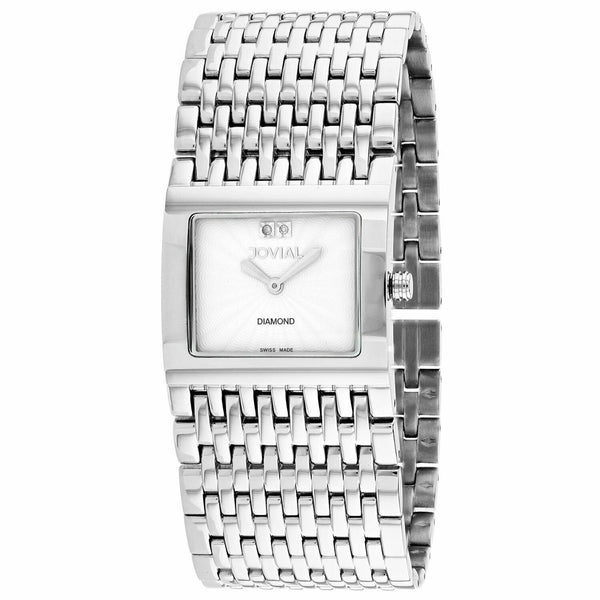 Jovial Women's 08037-MSM-01 Diamond Stainless Steel Watch