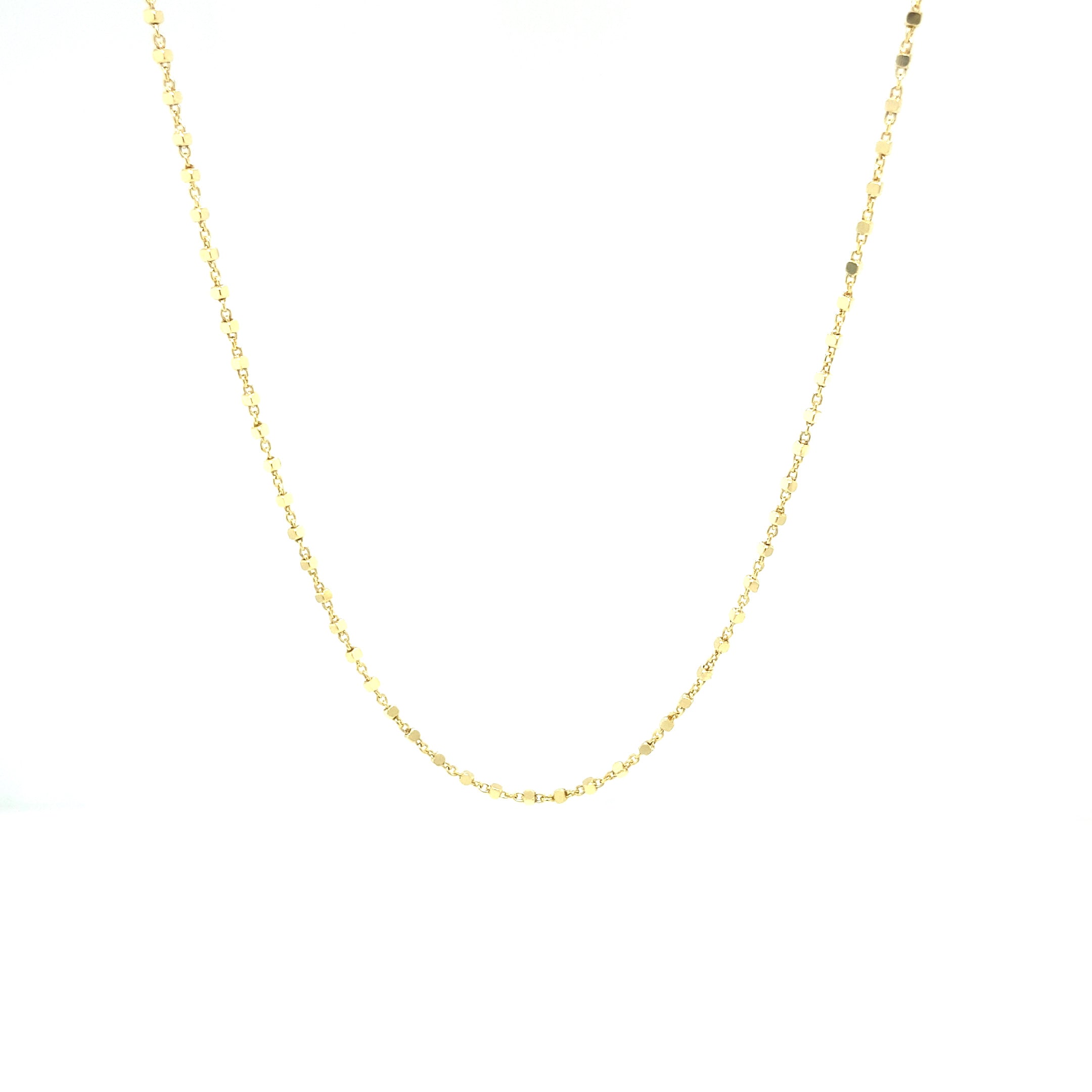 14K FANCY CHAIN WITH DOTS