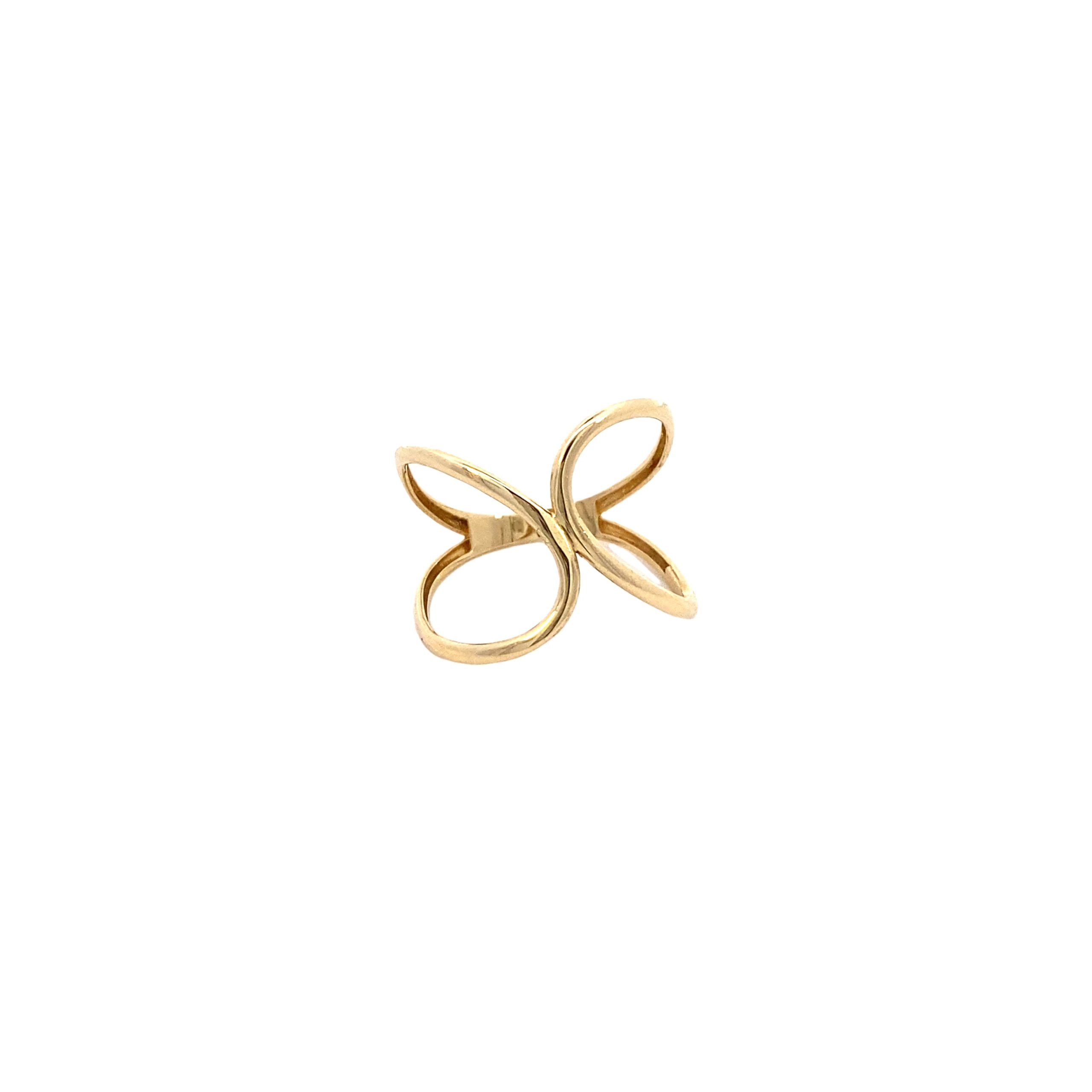 14K Gold Curve Ring