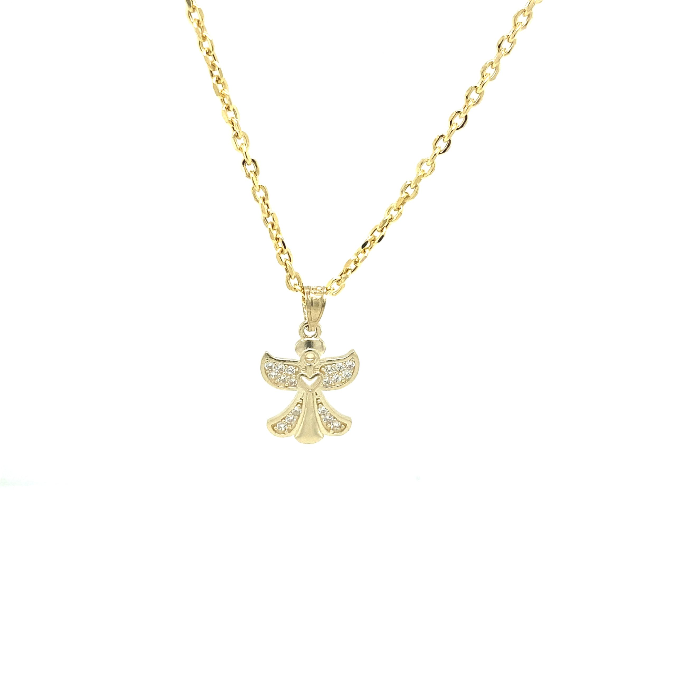 10K ANGEL SHAPE PENDANT
