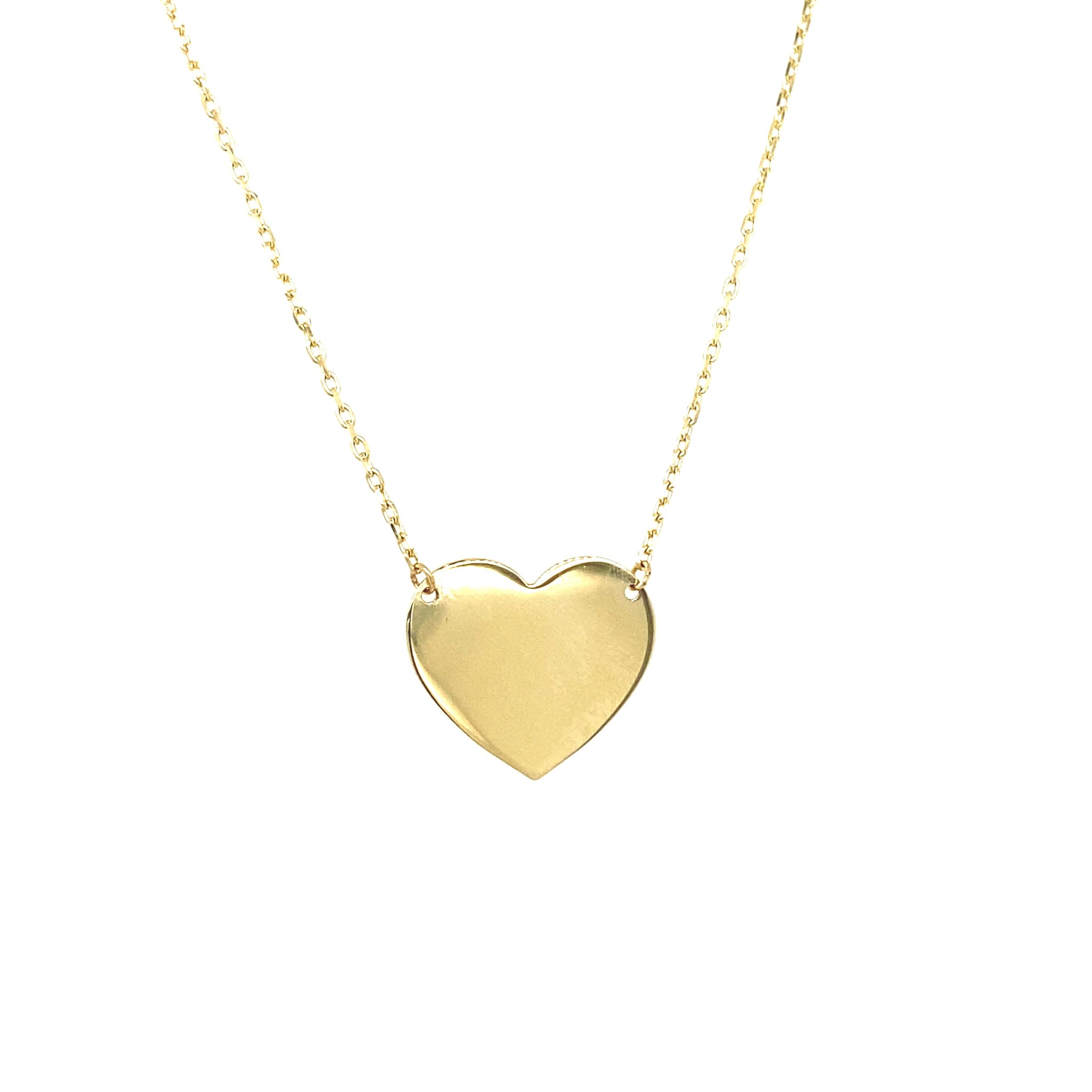 14K Gold Heart Necklace