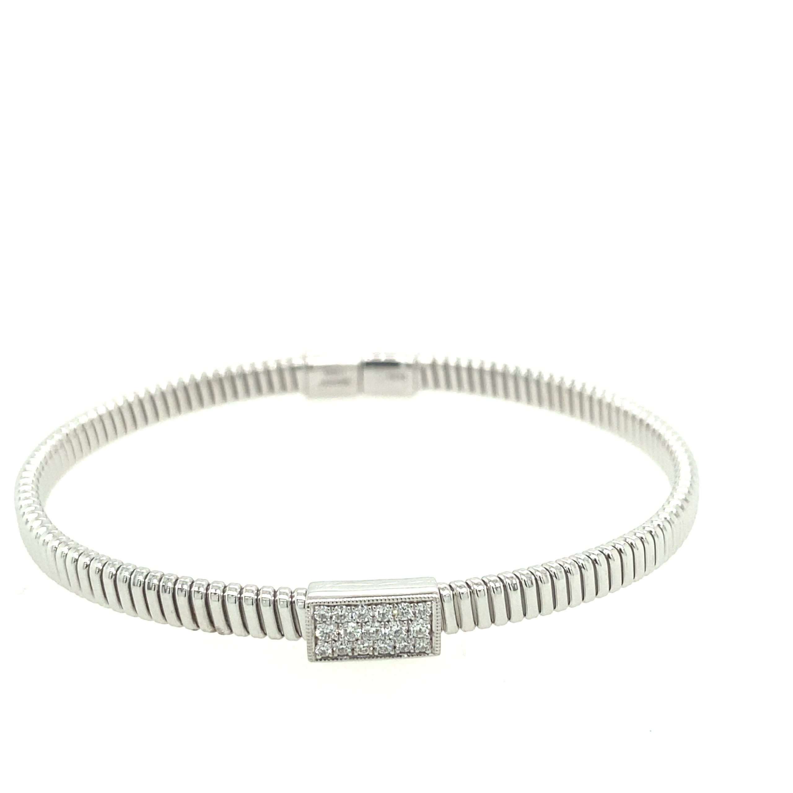Simon G 18KWG Bangle with Diamond