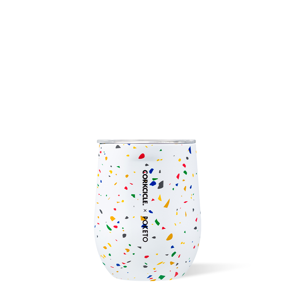 WHITE TERRAZZO STEMLESS