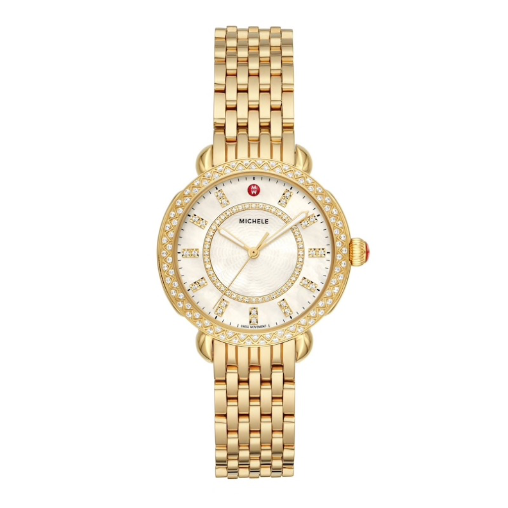 Sidney Classic 18k Gold-Plated Diamond Watch
