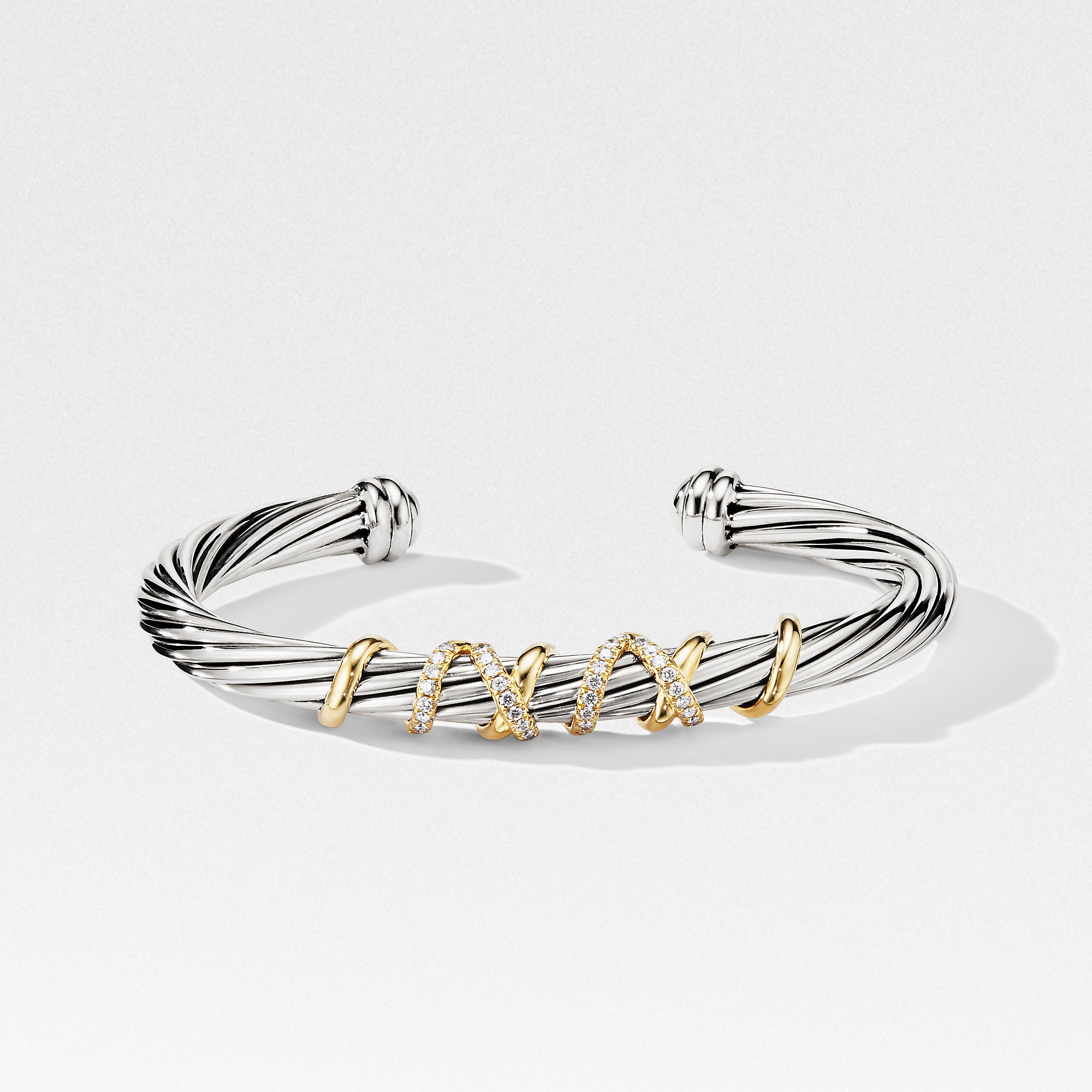 David Yurman Helena Center Station Bracelet with 18K Gold and Diamonds - B14211DS8ADI