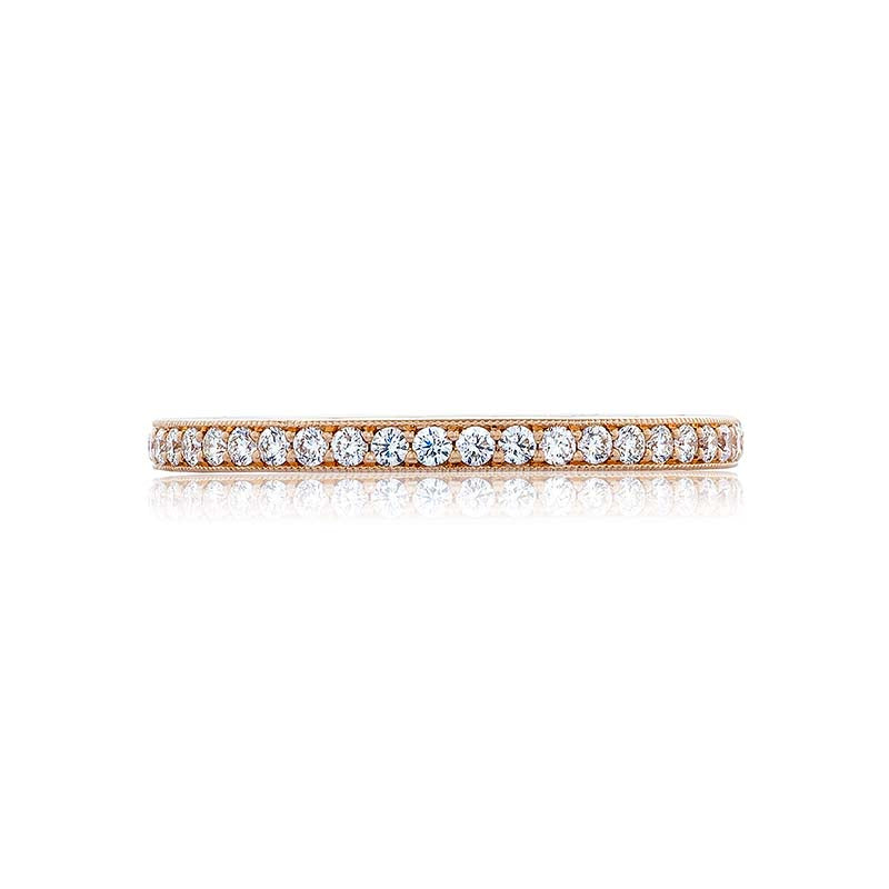 Tacori 18k Rose Gold RoyalT Eternity Wedding Band - HT2627B34PK