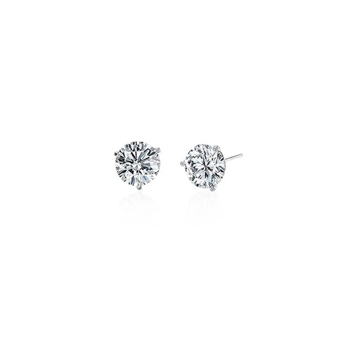 14K White Gold 1.41ctw Diamond Stud Earrings- 102470