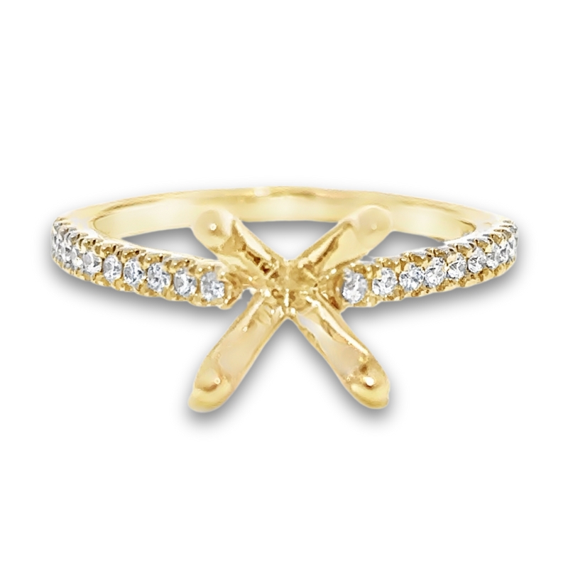 Cathedral Fancy Solitaire Engagement Ring Setting