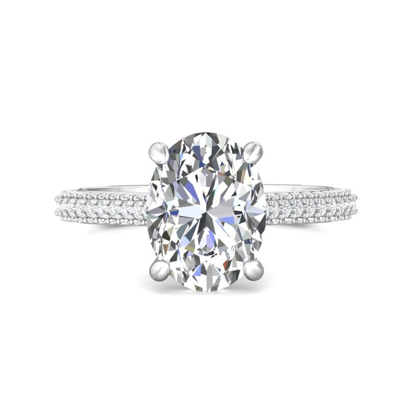MARTIN FLYER Oval Lab Grown Diamond Engagement Ring