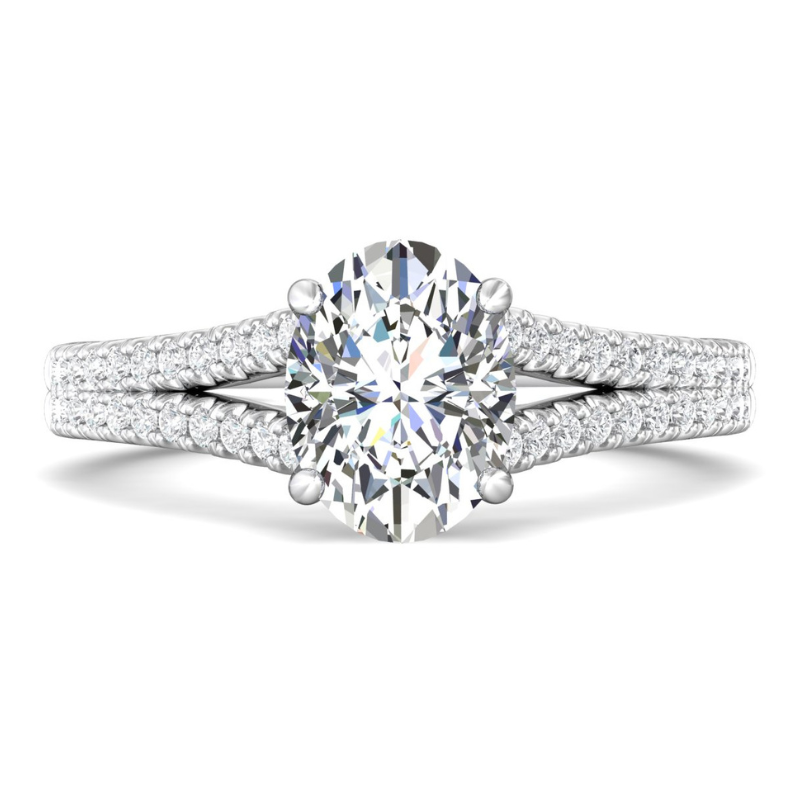 Martin Flyer- Platinum Oval Engagement Ring