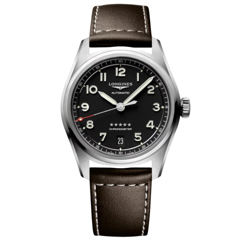 Longines Spirit Stainless Steel Black Dial 37mm - L3.410.4.53.0