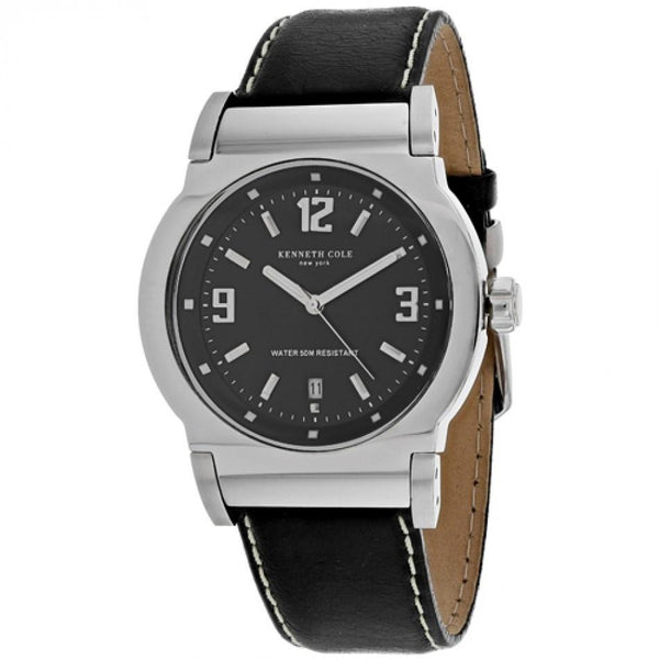 Kenneth Cole Men's 10036252 Classic Black Leather Watch