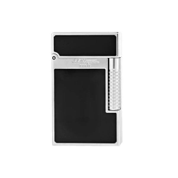 St Dupont Le New Grand Dupont Black Lacquer and Palladium Lighter