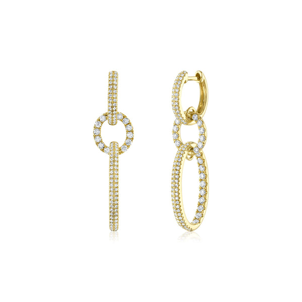 Shy Creation Kate 1.00 Ct. Diamond Oval Earring