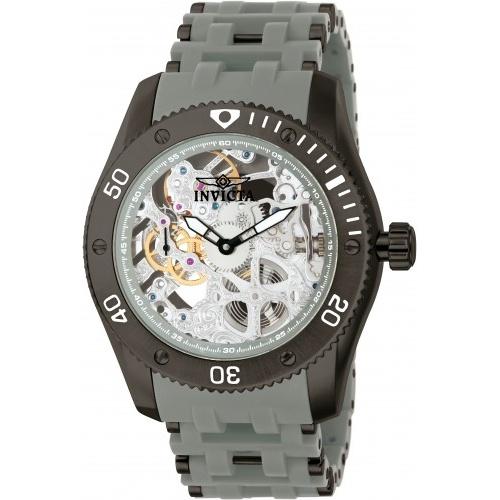 Invicta Men's 10355 Sea Spider Multi-Function Mechanical Grey Polyurethane and Stainless Steel Watch