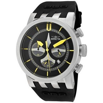 Invicta Men's 10398 DNA Black Polyurethane Watch