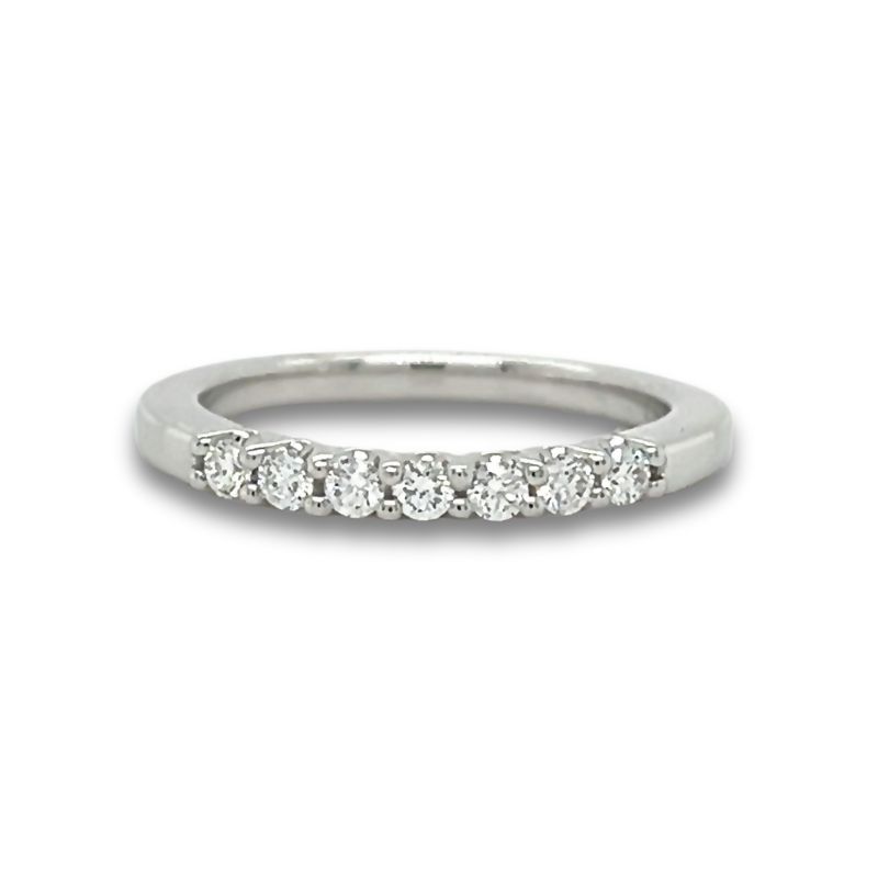 7 Stone Diamond Wedding Band