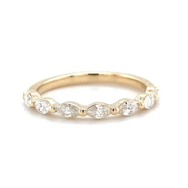 14 Karat Yellow Gold Natural Diamond Wedding Band