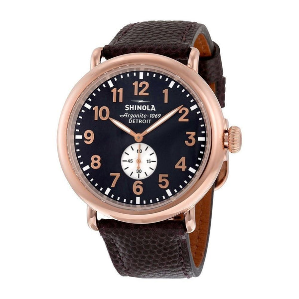 Shinola Men's 11000168 The Runwell Brown Leather Watch