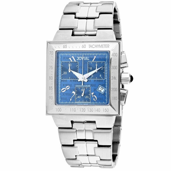 Jovial Men's 11065-GSMC-03 Classic Chronograph Stainless Steel Watch