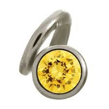 Citrine Spring Charm (Silver/Yellow)