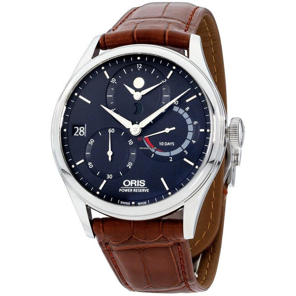 Oris Men's 11277264055LSBRN Artelier Brown Leather Watch