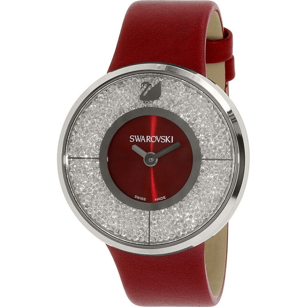 Swarovski Women's 1144170 Crystalline Crystal Red Leather Watch