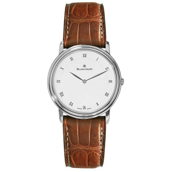 Blancpain Men's 1151-1127-55 Villeret Brown Leather Watch