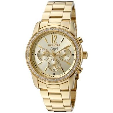 Invicta Women's 11770 Angel Chronograph Gold-tone Stainless Steel Watch