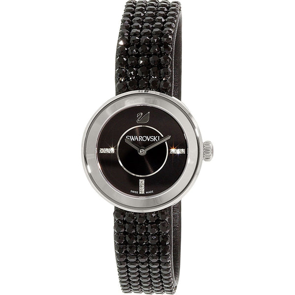 Swarovski Women's 1183491 Piazza Mini Crystal Black Stainless Steel Watch