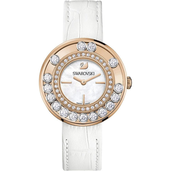 Swarovski Women's 1187023 Lovely Crystal White Leather Watch