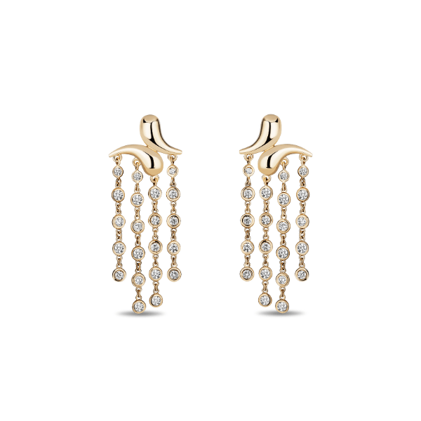 Mason & Books 14K Yellow Gold Boomerang Tassel Drop Earrings - BMTE01