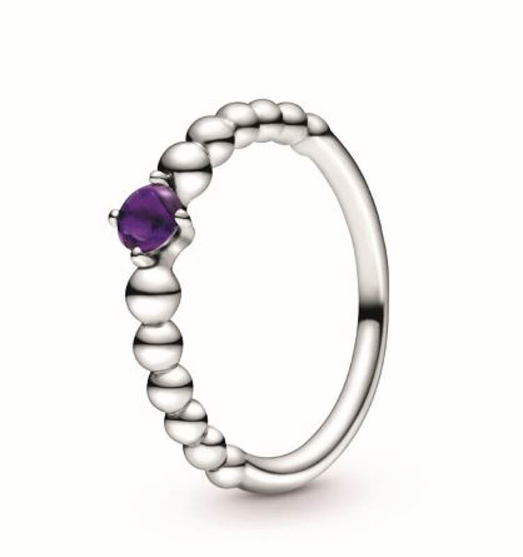 Pandora Purely Pandora Purple Topaz Beaded Ring