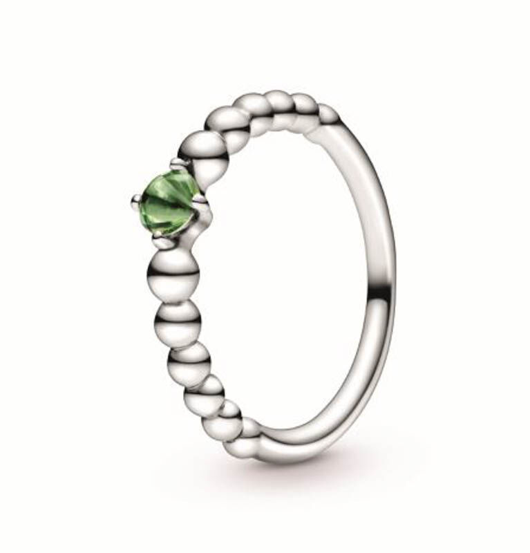 Pandora Purely Pandora Spring Green Topaz Beaded Ring