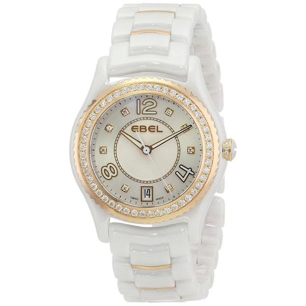 Ebel Women's 1216116 X-1 Diamond White Ceramic Watch