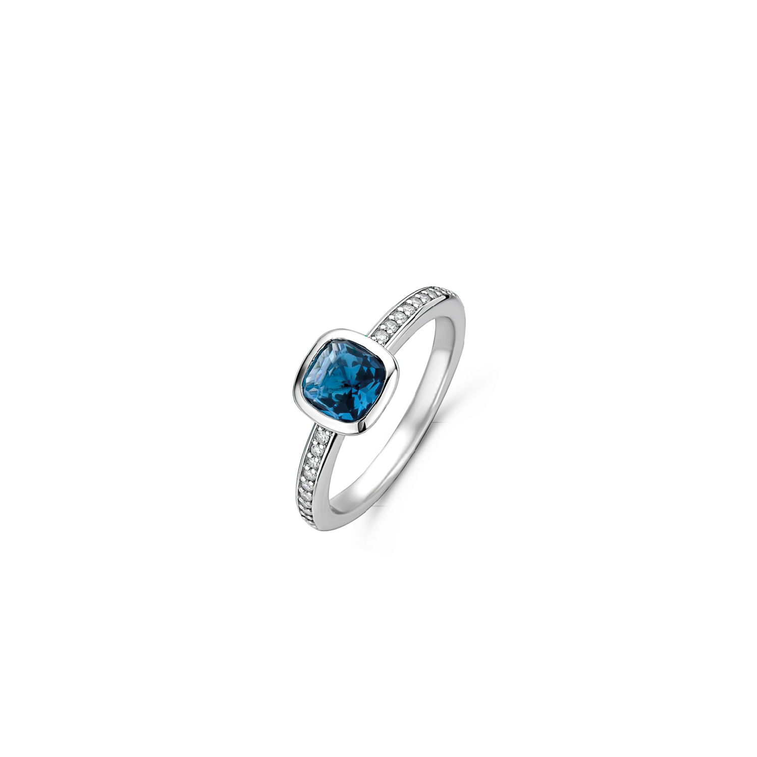 BLUE SOLITAIRE RING