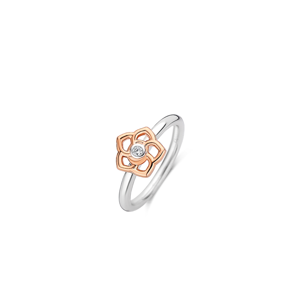DELICATE ROSE GOLD FLOWER RING