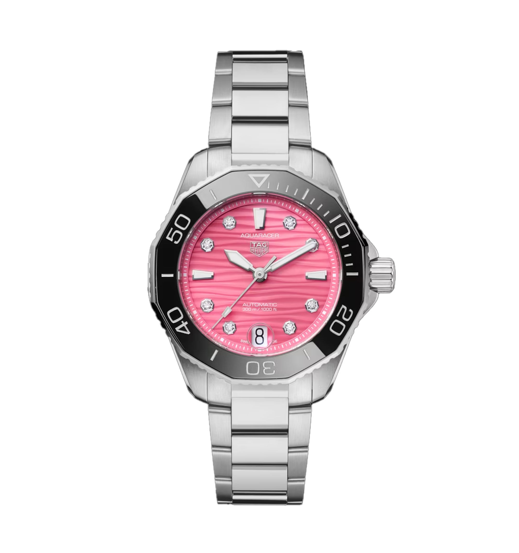 TAG Heuer Aquaracer Professional 300 Date Pink Dial, 36mm