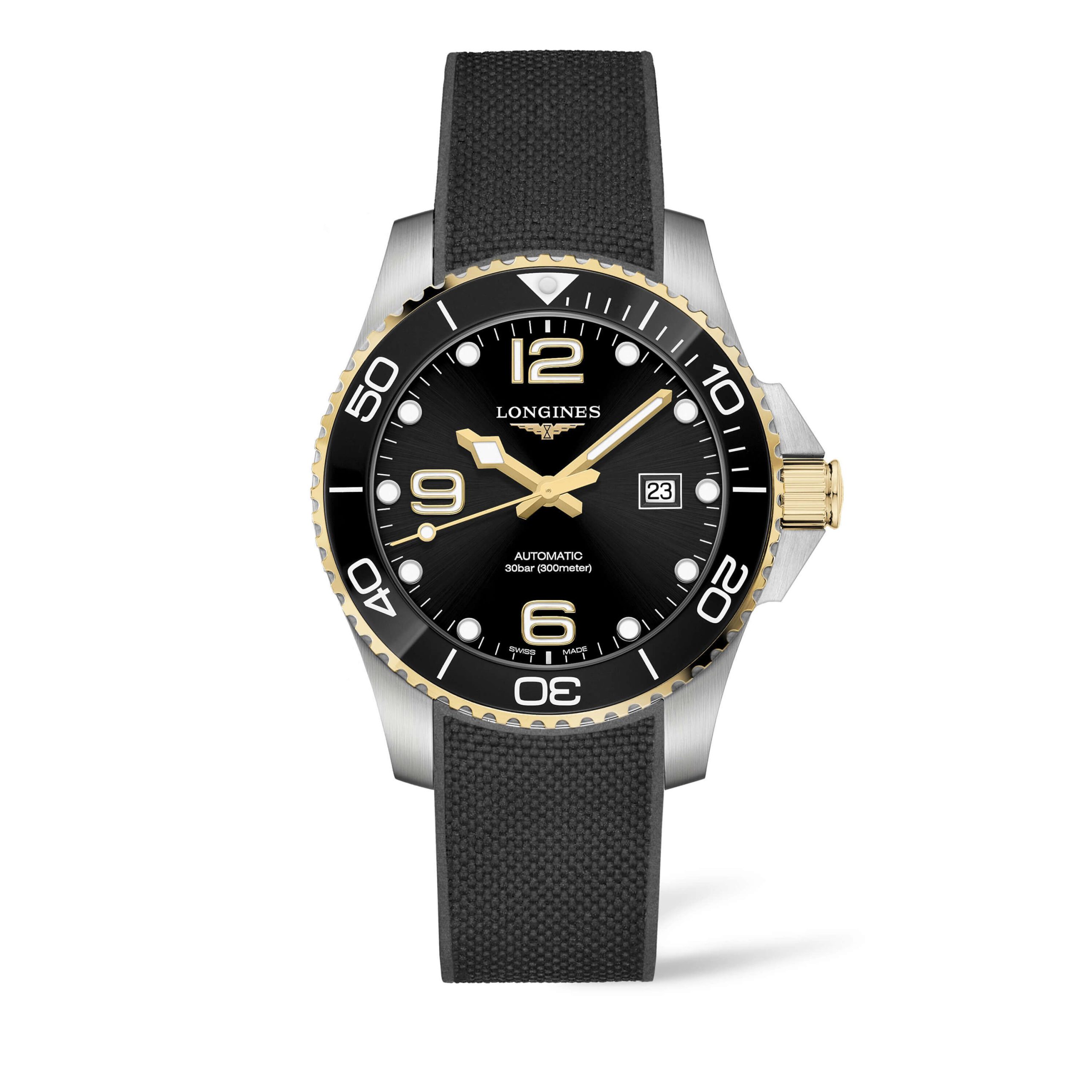 Longines HydroConquest Black Dial Watch, 43mm