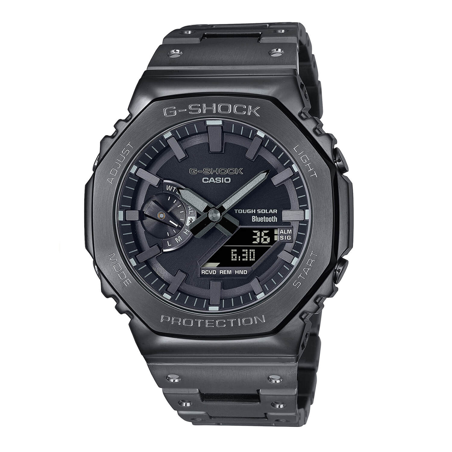 G-Shock Full Metal Watch Dark Grey Case Black Dial, 49.8mm