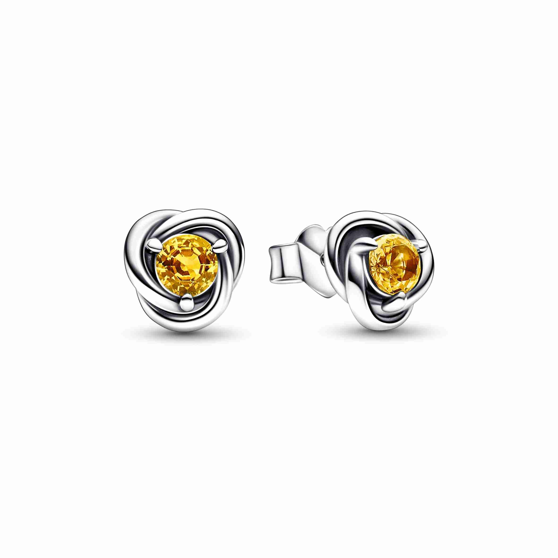 Pandora Honey Eternity Circle Stud Earrings
